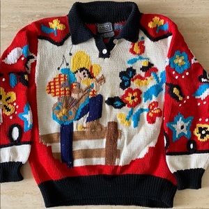 Berek Sweater Western Themed